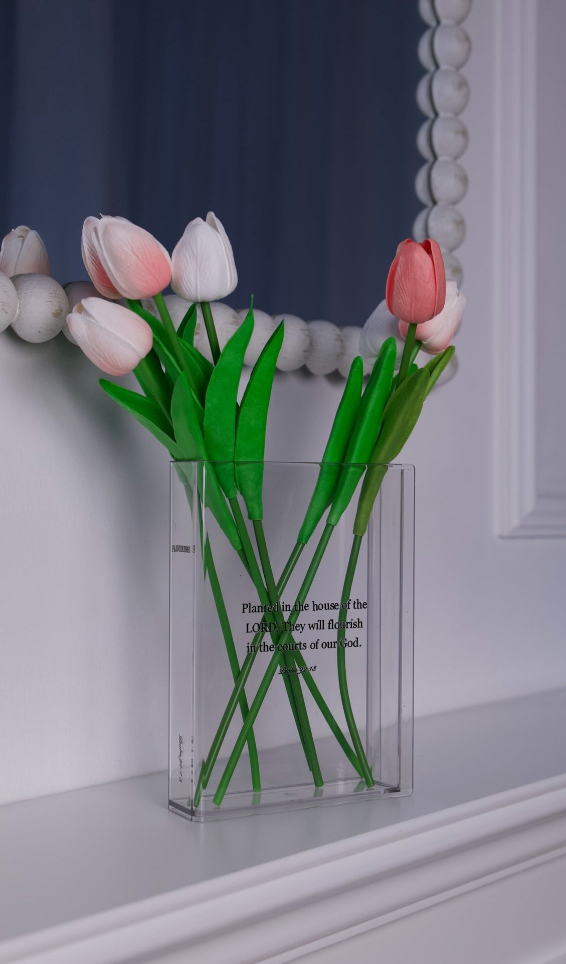 Faith-Based Book Flower Vase